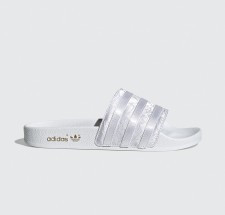 adidas Adilette W Ftw White/ Ftw White/ Gold Metalic - EG5162