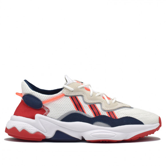 golpear argumento Crónica Adidas Ozweego White Navy Scarlet Marathon Running Shoes/Sneakers EH3215