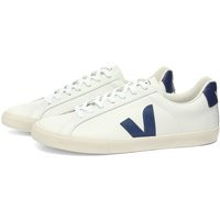 Veja Men's Esplar Clean Leather Sneakers in Extra White/Cobalt - EO0202939B
