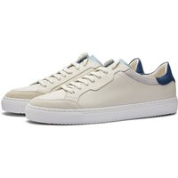 Axel Arigato Men's Clean 180 Leather Suede Sneakers in Cremino/Navy - F1036003
