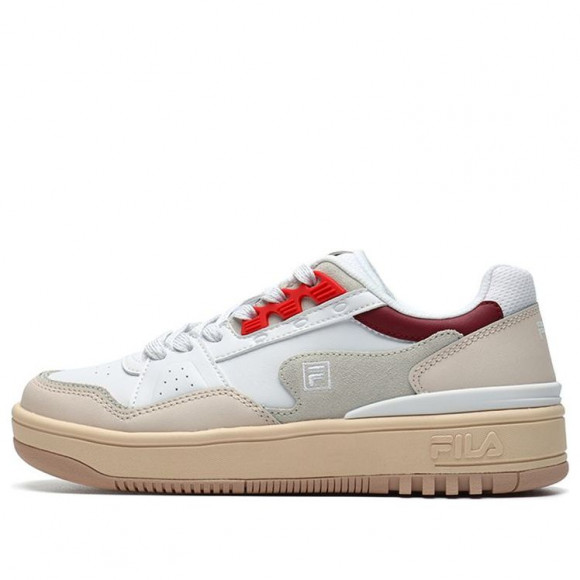 FILA Womens WMNS Low-Top Sneakers White/Red/Grey White/Red/Gray Skate Shoes F12W144317FWW - F12W144317FWW