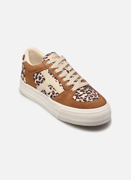 Baskets Faguo WALNUT PLATFORM TENNIS WOV-SUEDE pour Femme - F25CF9201-ECR67