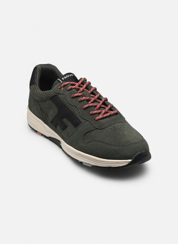 Baskets Faguo OLIVE BASKETS SYN WOVEN SUEDE pour  Homme - F25CG9203-KAK00