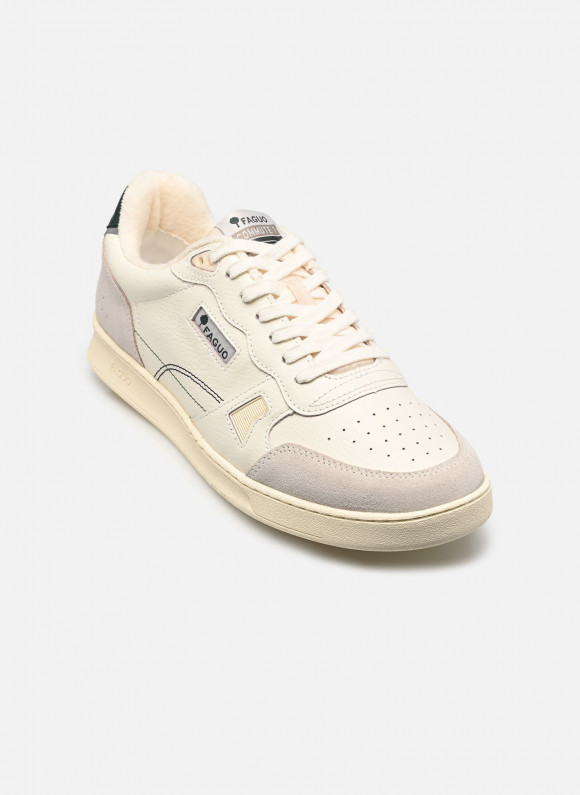 Baskets Faguo COMMUTE 1 LEATHER SUEDE M pour - F26CG3203-WHI82