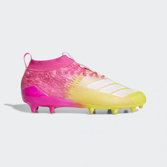 adidas adiZero 8.0 Snowcone - Men's Molded Cleats Shoes - Shock Pink / White / Yellow - F35078