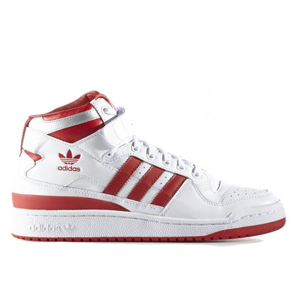 Adidas Forum Mid Refined White/Scarlet Red/White Sneakers/Shoes F37829 - F37829