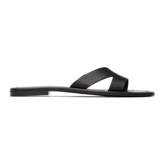 Kenzo Black Opanka Flat Sandals - FB52MU021L65