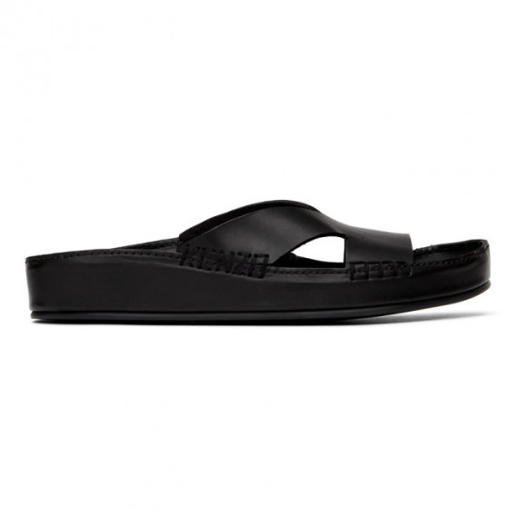 Kenzo Black Opanka Sandals - FB55MU023L65