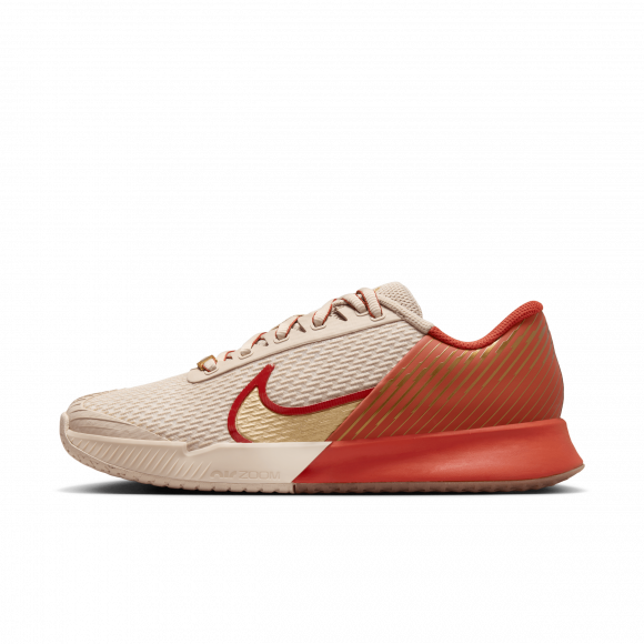 NikeCourt Air Zoom Vapor Pro 2 Premium Women's Hard Court Tennis Shoes - Brown - FB7054-105