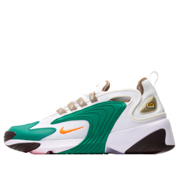 Nike Zoom 2K 'White Total Orange Green' WHITE/GREEN Athletic Shoes FB7165-181 - FB7165-181