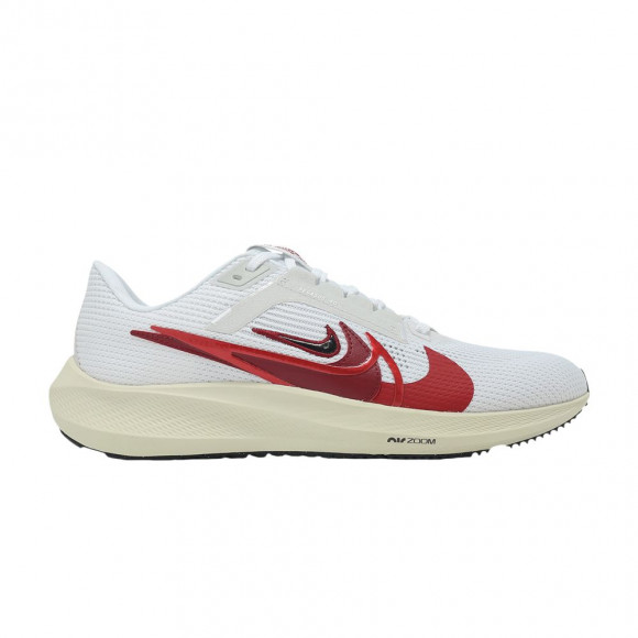 Nike Air Zoom Pegasus 40 Premium 'Quadruple Swoosh - White Red' | Men's Size 10 - FB7179-101