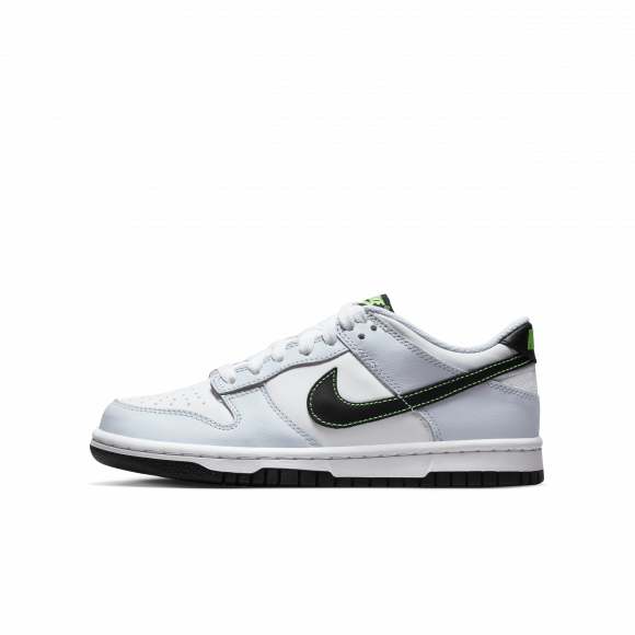 Nike Dunk Low-sko til større børn - hvid - FB9109-107