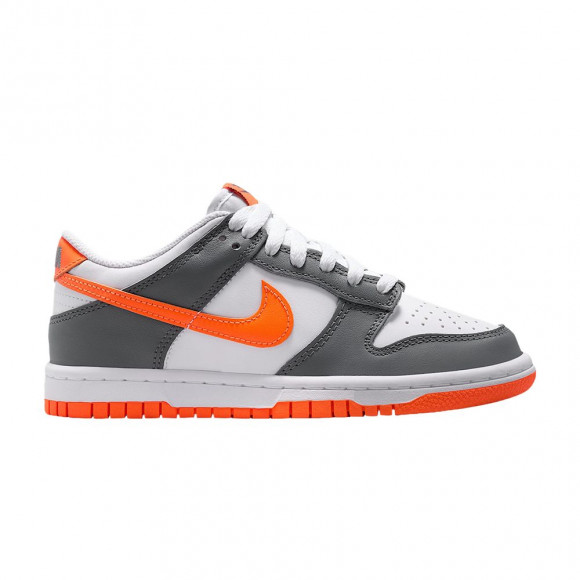 Nike Dunk Low GS 'White Smoke Grey Total Orange' | Kid's Size 5 - FB9109-132