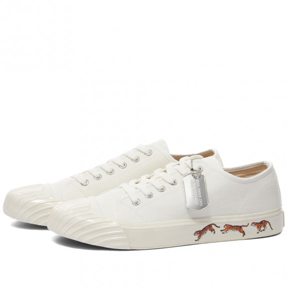 Kenzo School Low Top Sneaker Off White - FC65SN010F5002
