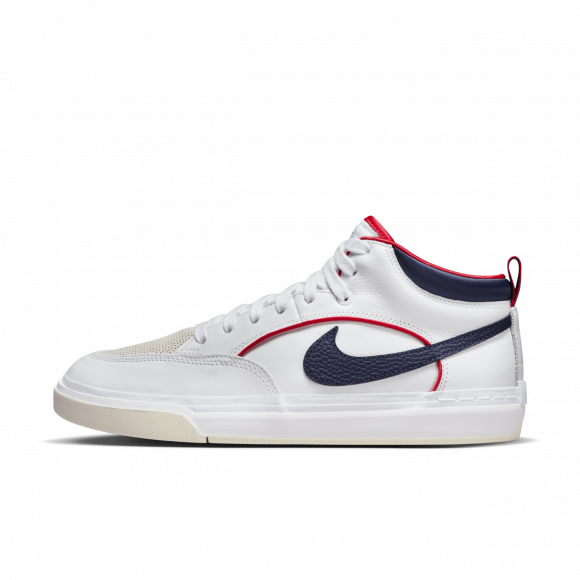Nike SB React Leo Premium Skate Shoes - White - FD0268-100