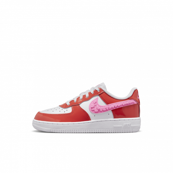 Nike Force 1 LV8 Younger Kids' Shoes - Red - FD1032-600