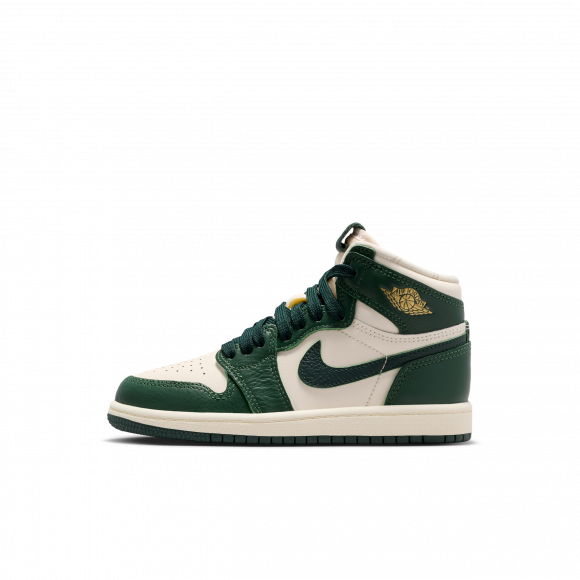 Air Jordan 1 Retro High OG PS 'Pale Ivory Fir' | Green | Kid's Size 13.5 - FD2597-101