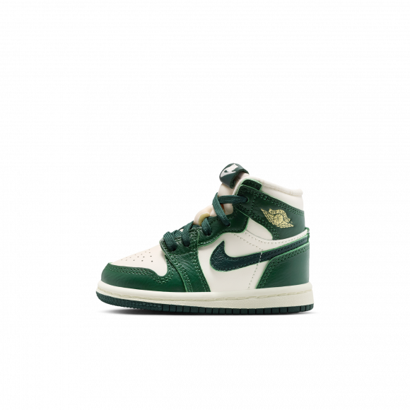 Air Jordan 1 Retro High OG TD 'Pale Ivory Fir' | Green | Infant Size 10 - FD2598-101
