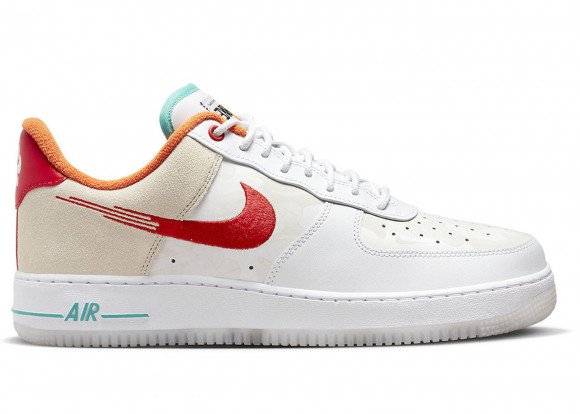 welfare Previously crown Nike Air Force 1 Low Just Do It White Red Teal