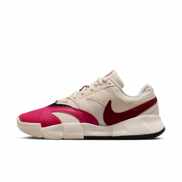 Nike Court Lite 4 Pale Ivory Sail Black Team Red (Women's) - FD6575-103