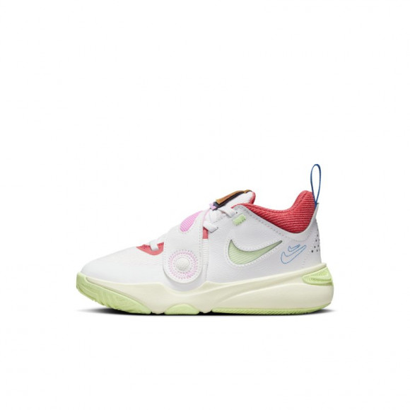 Calzado para niños de preescolar Nike Team Hustle D 11 - Blanco - FJ1393-100