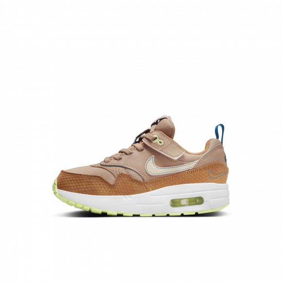 Calzado para niños de preescolar Nike Air Max 1 SE EasyOn - Marrón - FJ3285-200