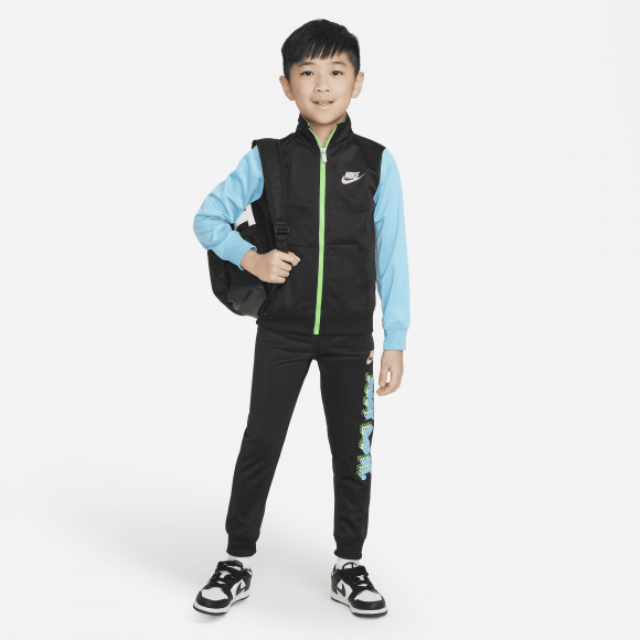 Nike Active Joy Tricot Set Younger Kids' Tracksuit - Black