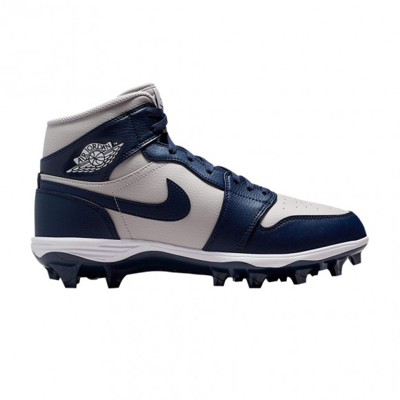 Air Jordan 1 Mid 'Wolf Grey White College Navy' | Blue | Men's Size 14 - FJ6805-004