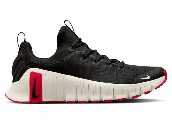 Nike Free Metcon 6 Black University Red Sail - FJ7127-006