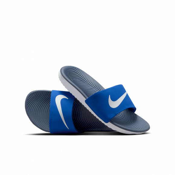 Claquette Nike Kawa pour enfant/ado - Bleu - FJ8812-402