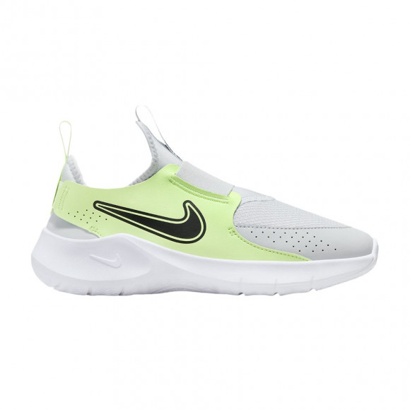 Nike Flex Runner 3 GS 'Pure Platinum/Barely Volt/Black' | Green | Kid's Size 6.5 - FN1294-004