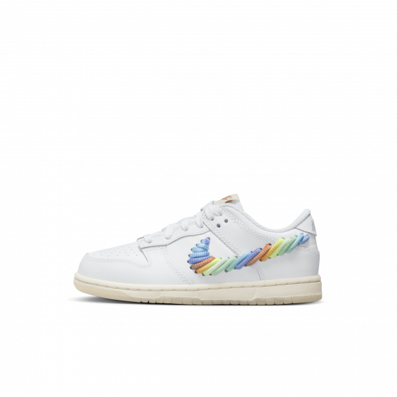 Calzado Nike Dunk Low SE para niños de preescolar - Blanco - FN4862-100