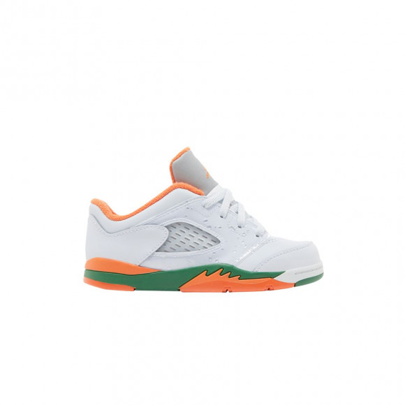 Air Jordan 5 Retro Low TD 'Hurricanes' | Grey | Infant Size 9 - FQ1315-018