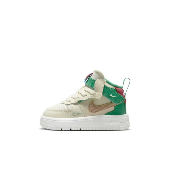 Calzado para bebé e infantil Nike Force 1 Mid SE EasyOn - Blanco - FQ3693-100