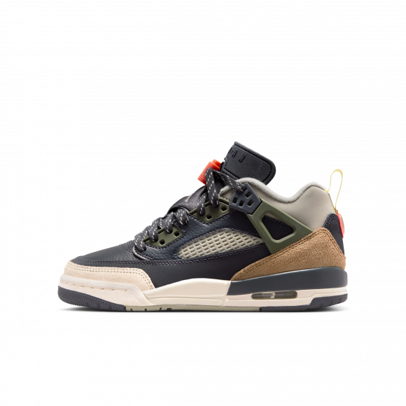 Jordan Spizike Kid's Sneakers - Grey - Size 3.5 - Leather - FQ3950-007