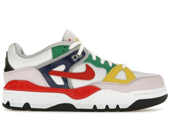 Nike x NIGO Air Force 3 Low SP in White/Red/Tour Yellow - FQ7012-100