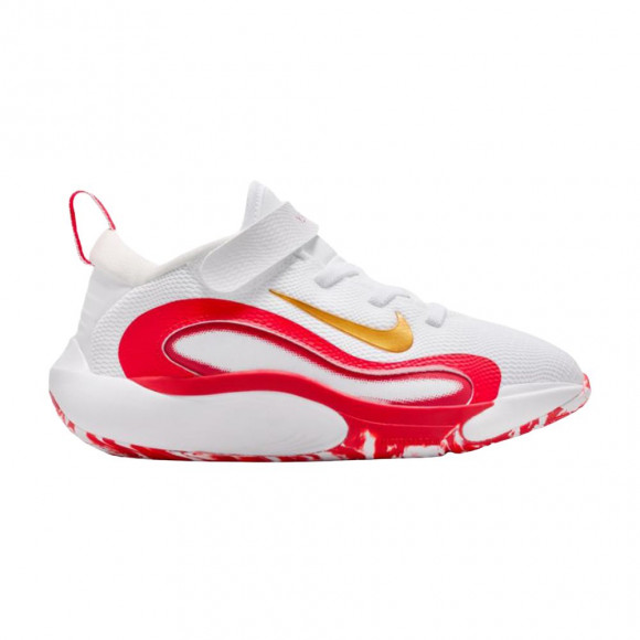 Nike Isofly PS 'White Metallic Gold University Red' | Kid's Size 12 - FQ7670-102