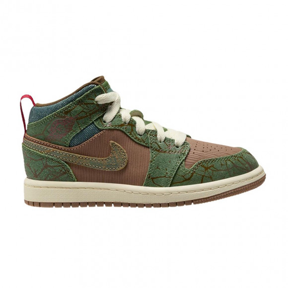 Air Jordan 1 Mid PS 'Treeline' | Brown | Kid's Size 13.5 - FQ8102-200