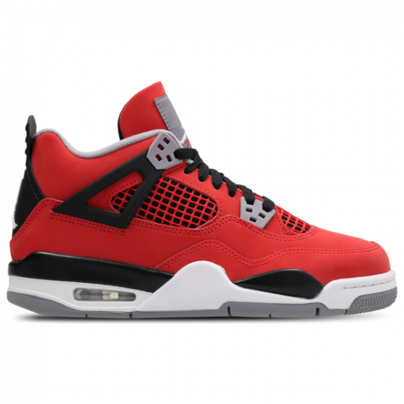 Jordan Retro 4 Kid's Sneakers - Red - Size 3.5 - Leather - FQ8213-600