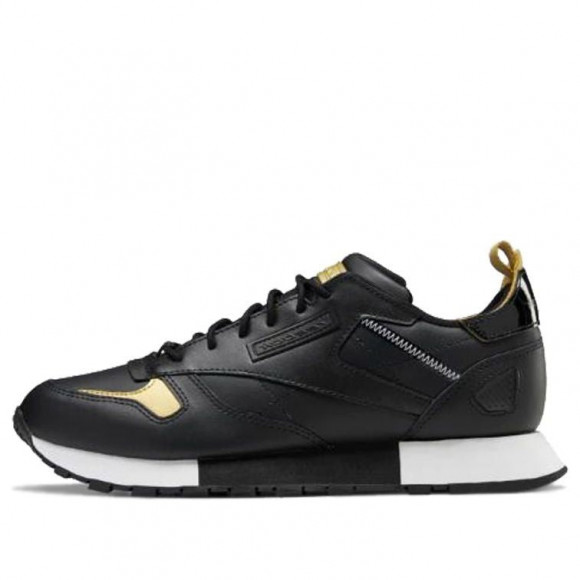 Reebok Classic Leather Ree:Dux ' Gold' Black/White/Gold Metallic Marathon Running Shoes/Sneakers FV3203 - FV3203