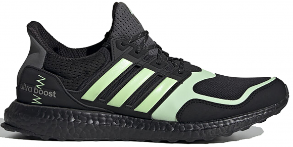 adidas ultra boost core black glow green
