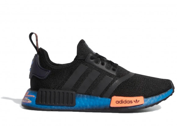 adidas NMD R1 Core Black Signal Coral (GS) - adidas mens wallet online india price list FV8525