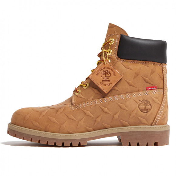 Timberland x Supreme Diamond Plate 6 Premium Waterproof Boot Wheat - FW23