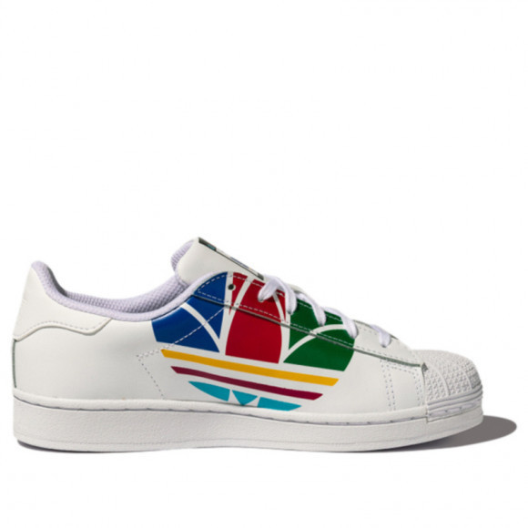 Adidas Superstar Pure J 'Colorful - Cloud White' Cloud White/Red/Blue Sneakers/Shoes FW4008