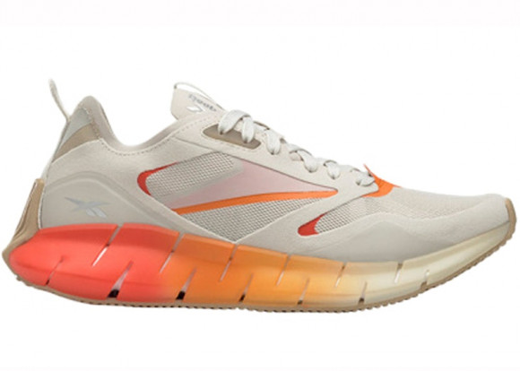 Reebok Womens WMNS Zig Kinetica Horizon 'Alabaster Carotene' Alabaster/Utility Beige/Carotene Marathon Running Shoes/Sneakers FW6269 - FW6269