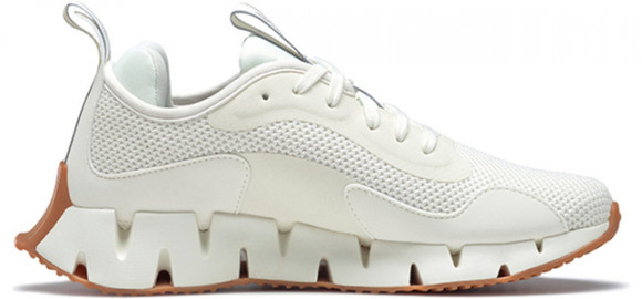 Womens Reebok Zig Dynamica 'Chalk Gum' Chalk/Pure Grey 4/Rubber Gum WMNS Marathon Running Shoes/Sneakers FX1103 - FX1103