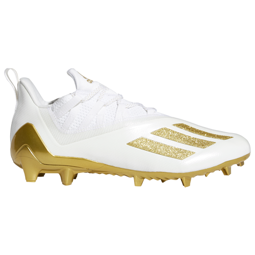 adidas adiZero 11.0 - Men's Molded Cleats Shoes - White / Gold Metallic / Gold Metallic - FX4237