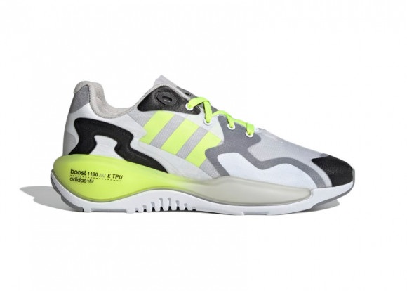 Adidas ZX Alkyne 'White Solar Yellow' Cloud White/Solar Yellow/Core Black Marathon Running Shoes/Sneakers FX6227 - FX6227