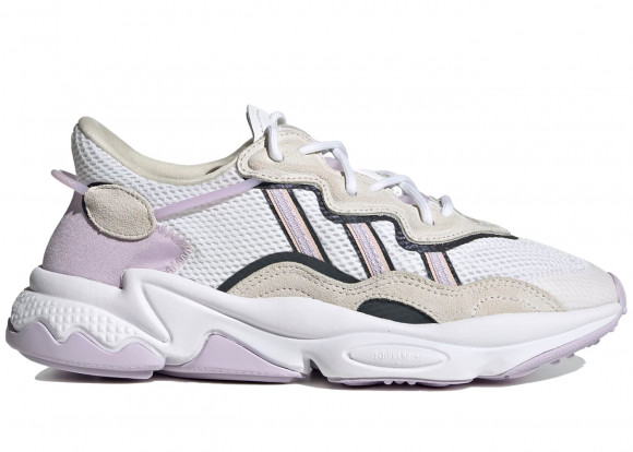 Adidas Womens WMNS Ozweego 'White Purple Tint' Footwear White/Purple Tint/Pink Tint Marathon Running Shoes/Sneakers FY3129 - FY3129