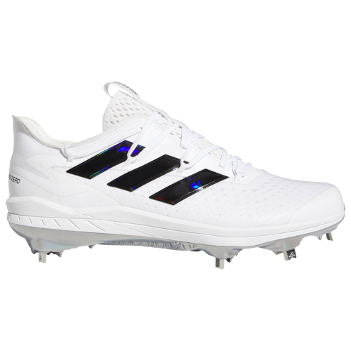 adidas adiZero Afterburner Apex - Men's Metal Cleats Shoes - White / White / Black - FY3862